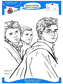 Çocuklar İçin Harry Potter Boyama Sayfaları 
